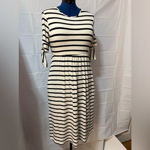 Jardin by Macris stripe midi dress